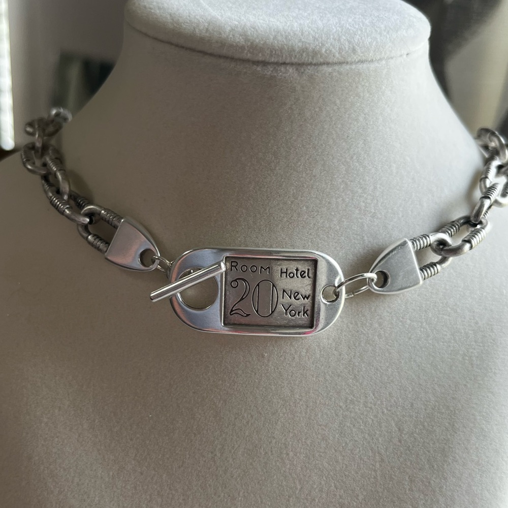 Vintage Hotel room key necklace